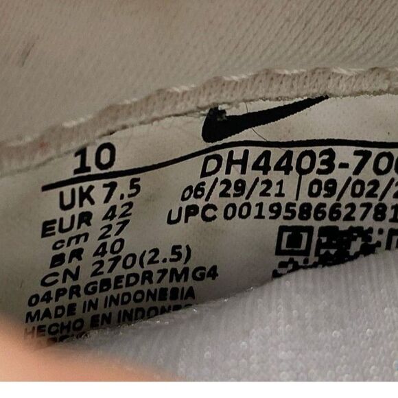 Nike Dunk Low SE 'Silver Gold Metallic' Men's Sneakers Size 10 DH4403-700 - Picture 6 of 7